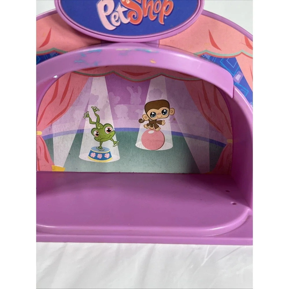 2007 Hasbro‎ Littlest Pet Shop Pink Stage Circus w/ Working Lights